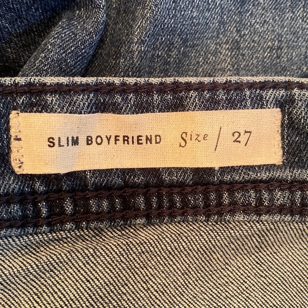 Pilcro and the Letterpress slim boyfriend denim jean shorts size 27 - Picture 5 of 6